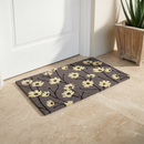 Wild Flowers - Gray Coir Doormat