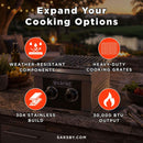 Wildfire Outdoor Living Ranch Pro 14-Inch Stainless Steel Double Side Burner [WFDBLSBRN-BSS/SS] (SAK64352) by SAKSBY WHOLESALE