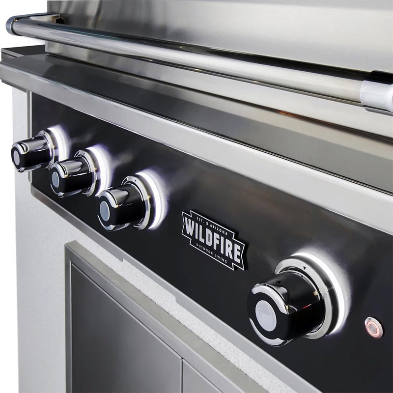 Wildfire Outdoor Living Ranch Pro 304 Stainless Steel Propane Gas Grill, 36" (WF-PRO36G-RH-LP) (SAK28346)