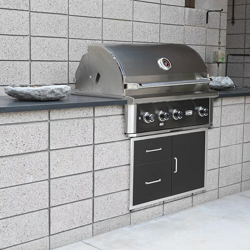Wildfire Outdoor Living Ranch Pro 304 Stainless Steel Propane Gas Grill, 36" (WF-PRO36G-RH-LP) (SAK28346)