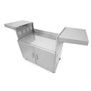 Wildfire Outdoor Living Stainless Steel Outdoor Grill Cart With Propane Tank Slide Out Door (SAK71546)