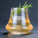 Wind edge crystal whiskey glass tumbler for dining room spirits by Decorbites