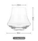 Wind edge crystal whiskey glass tumbler for dining room spirits by Decorbites