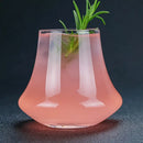 Wind edge crystal whiskey glass tumbler for dining room spirits by Decorbites