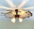 Farmhouse Windmill Ceiling Light | 30" Flush Mount by The Lamp Goods