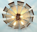 Farmhouse Windmill Ceiling Light | 30" Flush Mount by The Lamp Goods