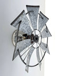 Galvanized Windmill Farmhouse STATIONARY Wall Sconce Light by The Lamp Goods