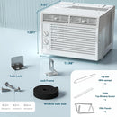 Window Air Conditioner, 7 Temp Dial, Cools up to 150 Sq.Ft.  A8501W