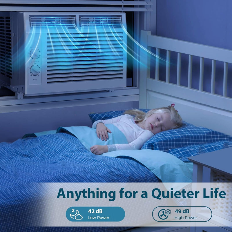 Window Air Conditioner, 7 Temp Dial, Cools up to 150 Sq.Ft.  A8501W
