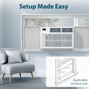 Window Air Conditioner, 8000BTU, 24H Timer, Remote Control A8502W