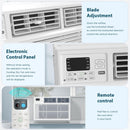 Window Air Conditioner, 8000BTU, 24H Timer, Remote Control A8502W
