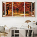 Window to Autumn Canvas