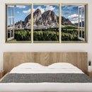 Window to Peitlerkofel Canvas