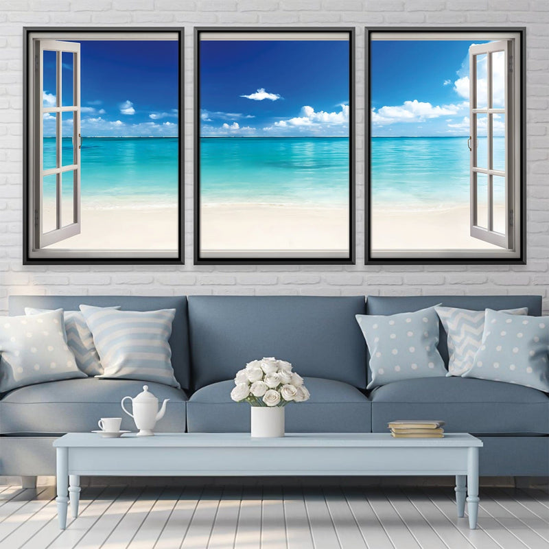 Window to the Beach Canvas