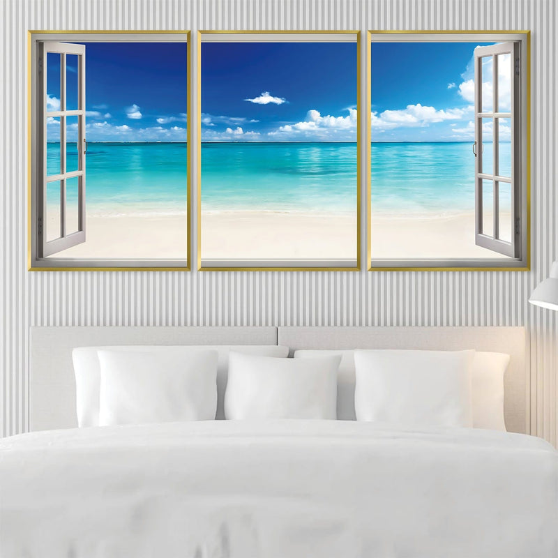 Window to the Beach Canvas