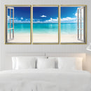 Window to the Beach Canvas
