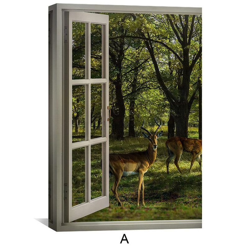 Window to the Fawn Canvas