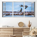 Window to the Geese Canvas