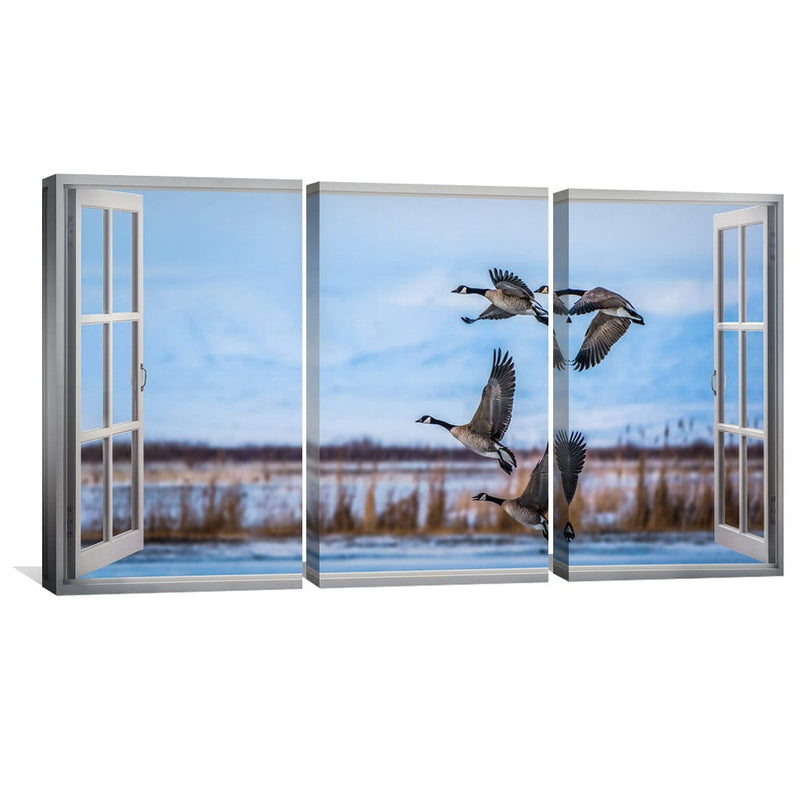 Window to the Geese Canvas