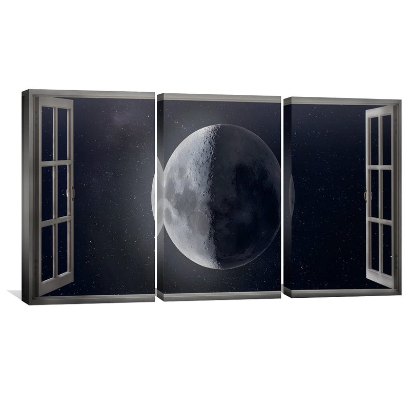 Window to the Moon Canvas