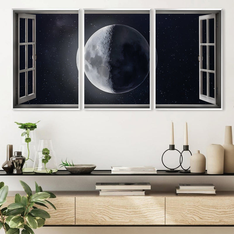 Window to the Moon Canvas