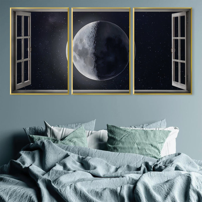 Window to the Moon Canvas