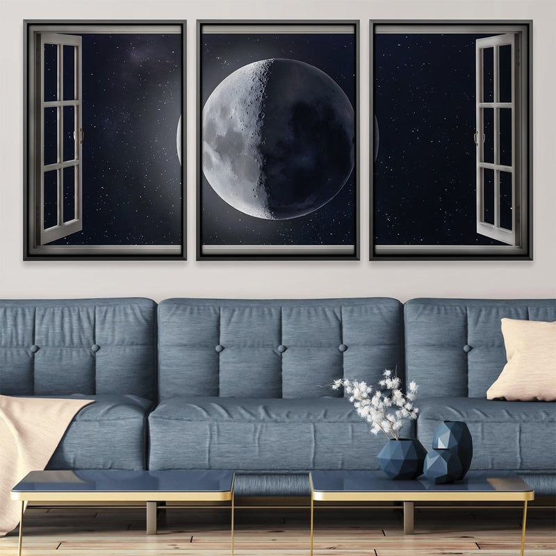 Window to the Moon Canvas