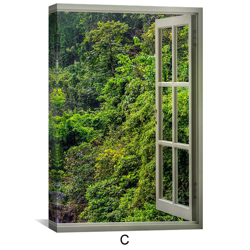 Window to the Waterfall Canvas