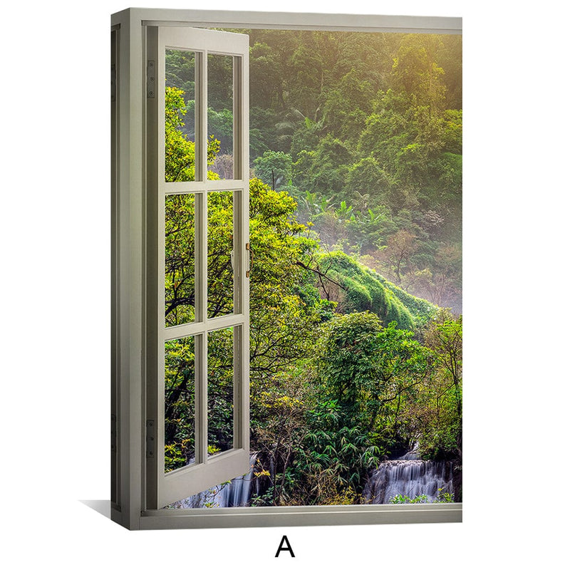 Window to the Waterfall Canvas