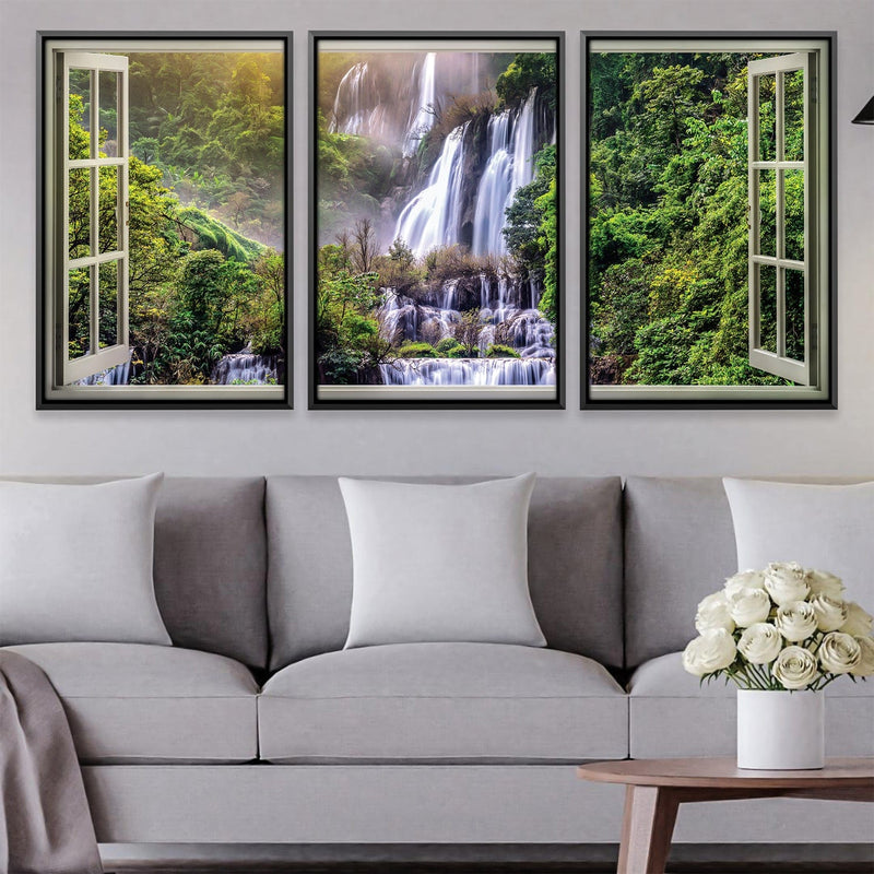 Window to the Waterfall Canvas