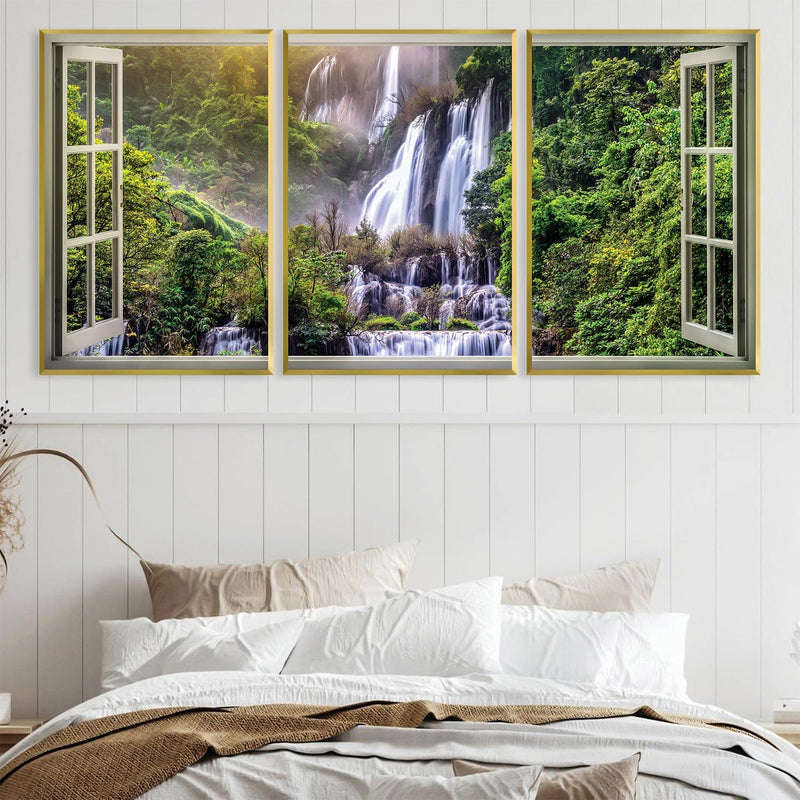 Window to the Waterfall Canvas