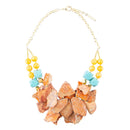 Windswept Double Strand Slab Necklace