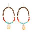 Windswept Turquoise Loop Earrings