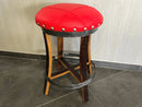Whiskey & Wine Barrel Bistro Pub Set — Glass Top, Foot Rail