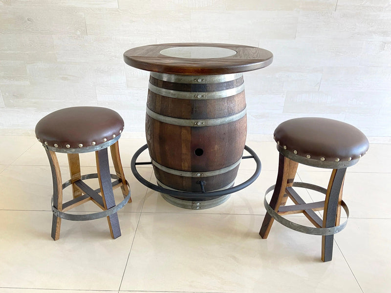 Wine Barrel Bar/Bistro Set