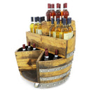 Whiskey & Wine Barrel Minibar Cabinet — Door Shelf, Reclaimed Oak