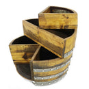 Whiskey & Wine Barrel Minibar Cabinet — Door Shelf, Reclaimed Oak