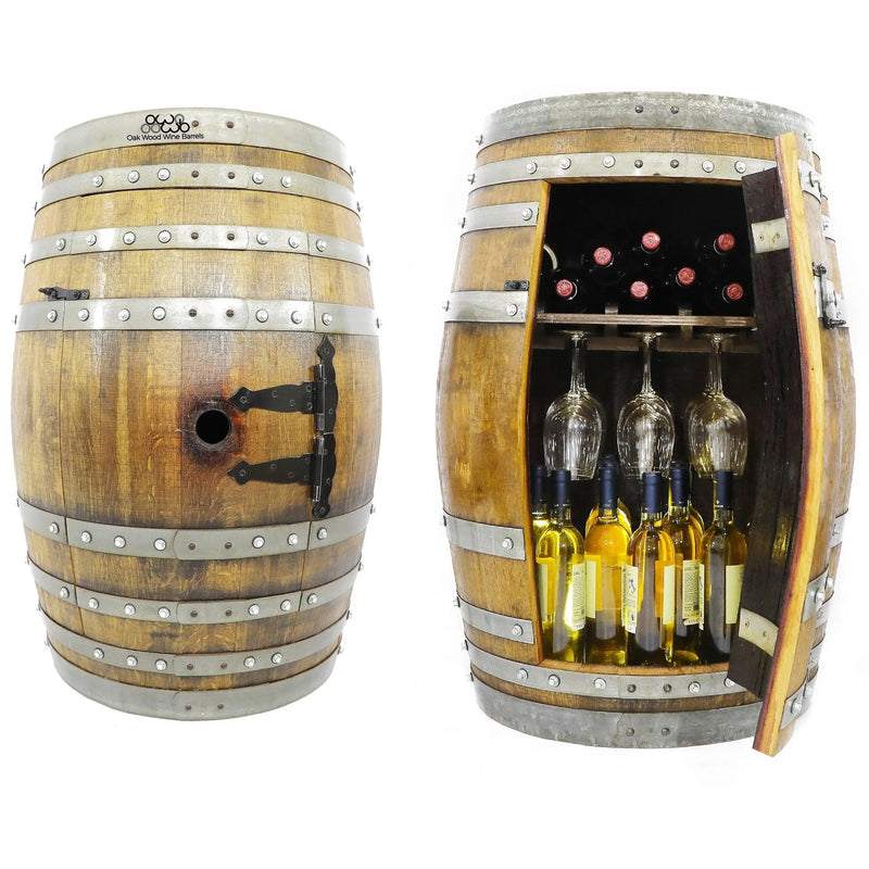 Multi-Use Wine Barrel Bar