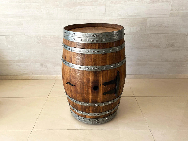 Multi-Use Wine Barrel Bar