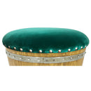 Whiskey & Wine Barrel Ottoman — Hidden Storage, Reclaimed Oak