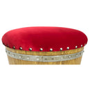 Whiskey & Wine Barrel Ottoman — Hidden Storage, Reclaimed Oak