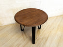 Whiskey & Wine Barrel Steel-Leg Center Table — Reclaimed Oak Top