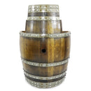 Whiskey & Wine Barrel Top Shelf Bar Cabinet — Door Shelf, Reclaimed Oak