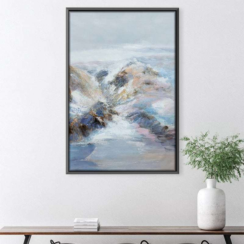 Winter Mountains Oil Painting