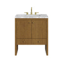 James Martin Hudson 30" Single Bathroom Vanity, Honey Oak