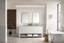 James Martin Breckenridge 72" Double Bathroom Vanity, Bright White