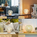 6'H Rechargeable Touch Bedside Table Lamp(Round) by JHY DESIGN