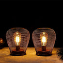 6.7" Tall Battery Powered Outdoor Table Lamp (Set of 2)