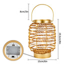 7.7 "H Metal Cage LED Cordless Lamp Battery Operated