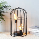12"Tall Battery Operated Birdcage Decorative Lamp